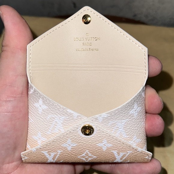 Louis Vuitton by the pool peach pochette kirigami pm pouch card case coin purse - Picture 11 of 15